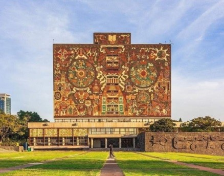 5 de abril de 1956: se inaugura en Ciudad Universitaria la Biblioteca Central de la Universidad Nacional Autónoma de México