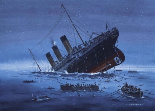 14 de abril de 1912: Se hunde el trasatlántico “Titanic”.